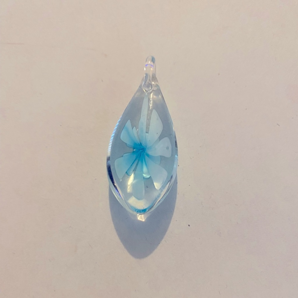 New Glass Flower Pendant